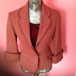 KENNETH COLE RED BLAZER XS NWOT